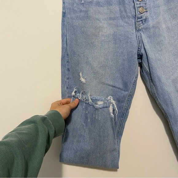 We The Free Light Wash Buttonfly Slim Jeans 29 - Picture 6 of 11